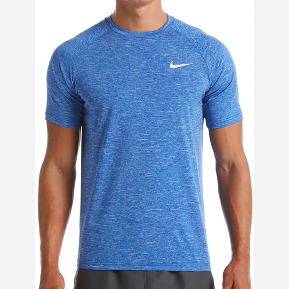 Nike Dri-FIT UV Men’s Swim Tee | Heather Blue | Size XXL | NWT